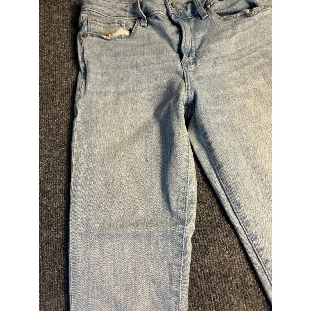 Abercrombie & Fitch Jeans Women's‎ 2R Blue Denim Harper Low Rise Ankle Raw Hem